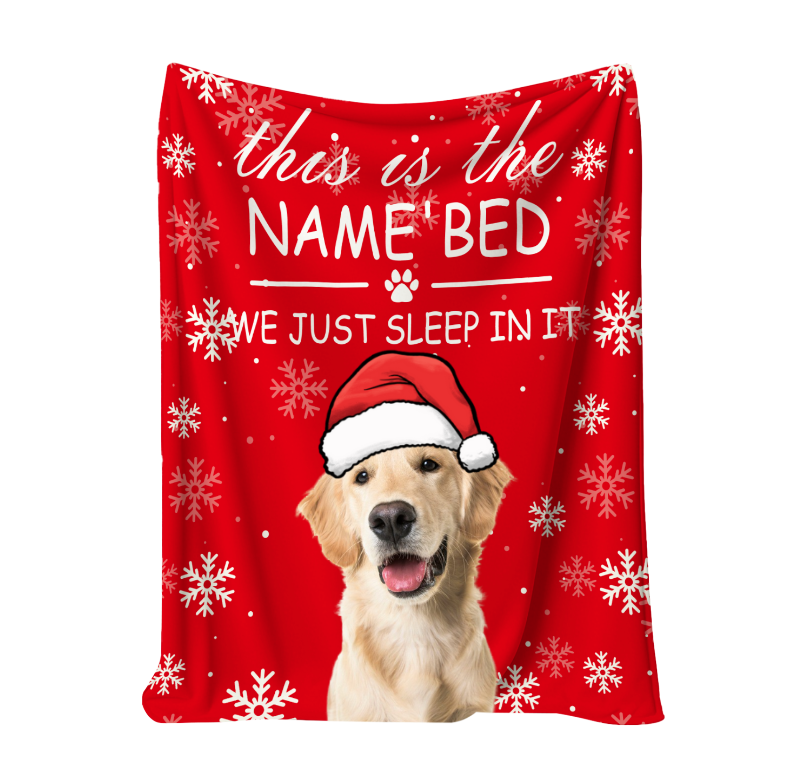 Personalized Christmas Fleece Blanket – Custom Photo Throw for Couples, Kids & Family
