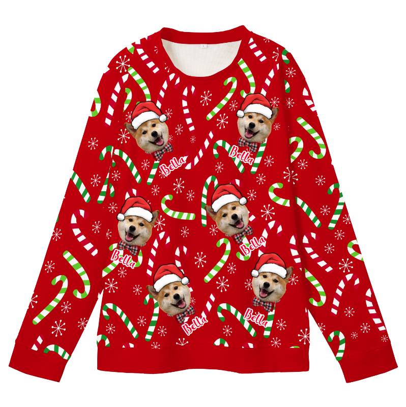 Personalized Ugly Christmas Sweater – Upload Picture, Create Funny Family Matching Xmas Outfit