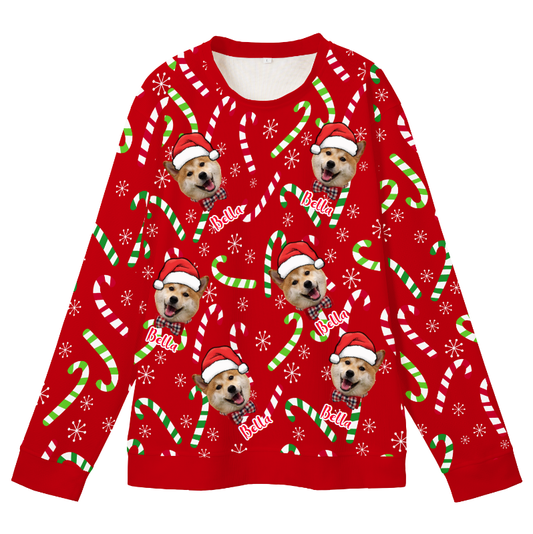 Personalized Ugly Christmas Sweater – Upload Picture, Create Funny Family Matching Xmas Outfit