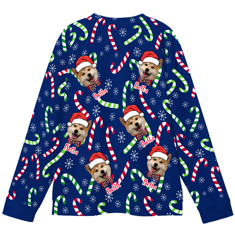 Personalized Ugly Christmas Sweater – Upload Picture, Create Funny Family Matching Xmas Outfit