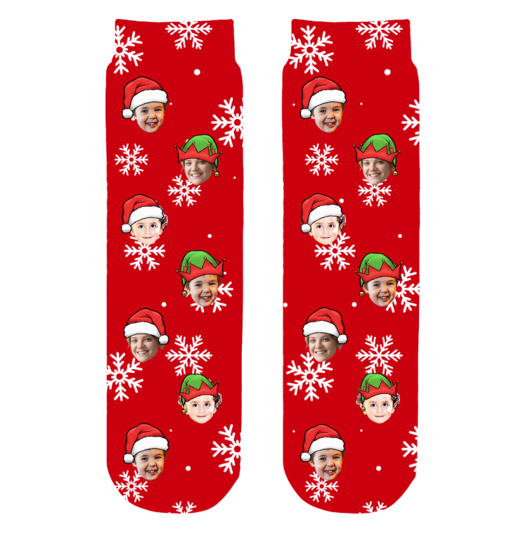 Personalized Photo Crew Socks – Christmas Gift Surprise