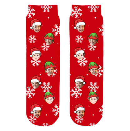 Personalized Photo Crew Socks – Christmas Gift Surprise