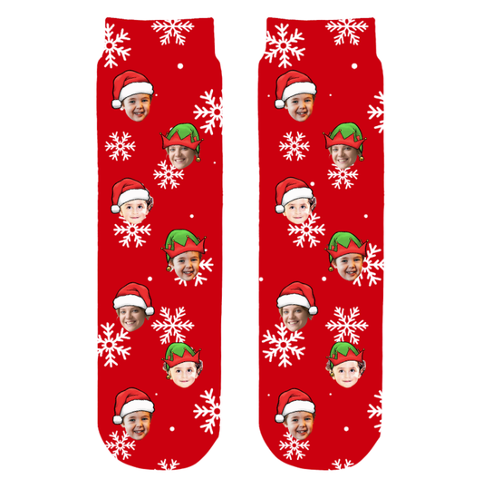 Personalized Photo Crew Socks – Christmas Gift Surprise