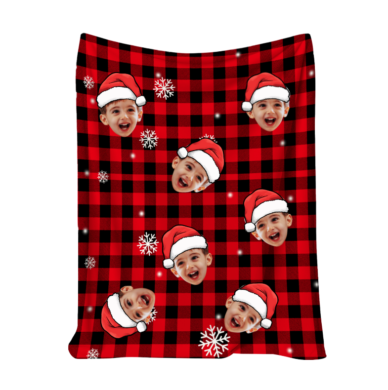 Unique Custom Photo Blanket – Cozy Fleece Throw, Personalized Christmas Gift Idea