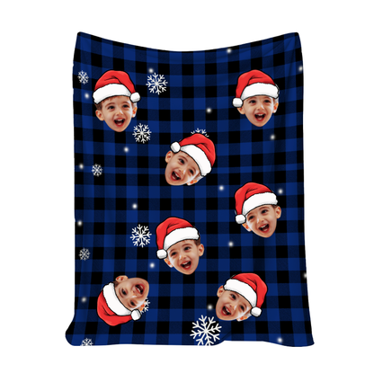 Unique Custom Photo Blanket – Cozy Fleece Throw, Personalized Christmas Gift Idea