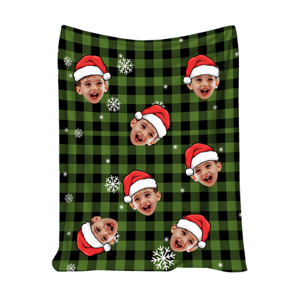 Unique Custom Photo Blanket – Cozy Fleece Throw, Personalized Christmas Gift Idea