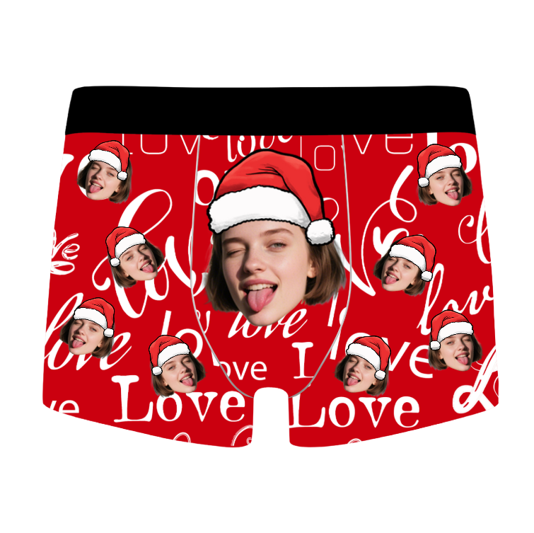 Funny Custom Face Boxer Briefs for Christmas