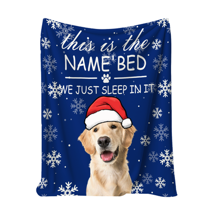 Personalized Christmas Fleece Blanket – Custom Photo Throw for Couples, Kids & Family
