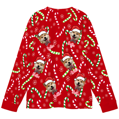 Personalized Ugly Christmas Sweater – Upload Picture, Create Funny Family Matching Xmas Outfit
