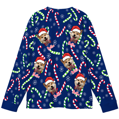 Personalized Ugly Christmas Sweater – Upload Picture, Create Funny Family Matching Xmas Outfit
