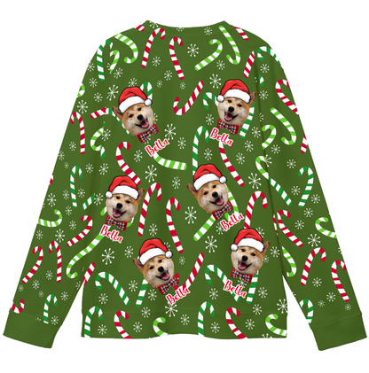 Personalized Ugly Christmas Sweater – Upload Picture, Create Funny Family Matching Xmas Outfit