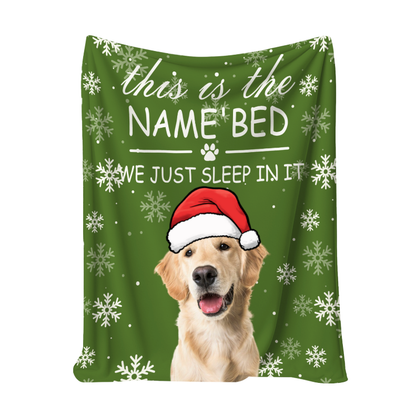 Personalized Christmas Fleece Blanket – Custom Photo Throw for Couples, Kids & Family
