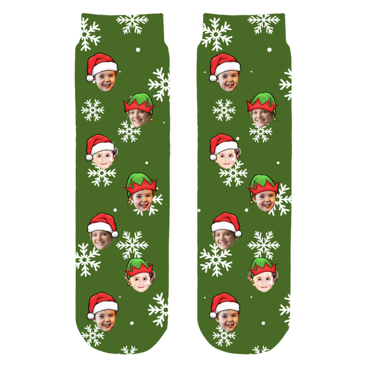 Personalized Photo Crew Socks – Christmas Gift Surprise