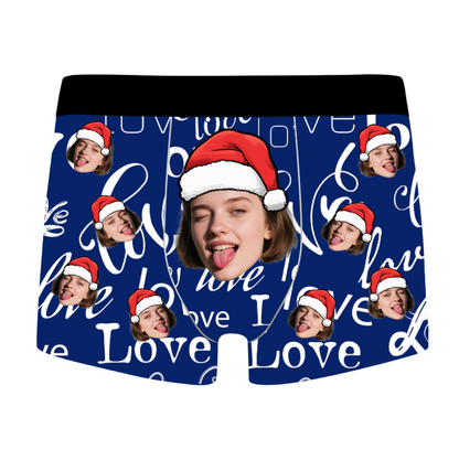 Funny Custom Face Boxer Briefs for Christmas