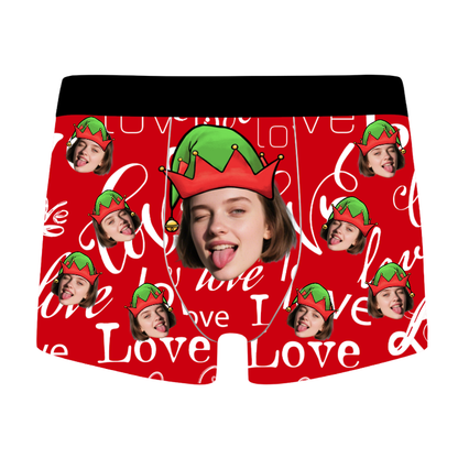 Funny Custom Face Boxer Briefs for Christmas