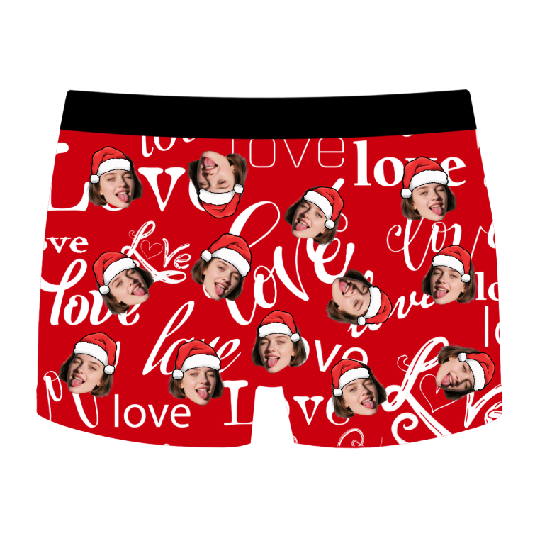 Funny Custom Face Boxer Briefs for Christmas