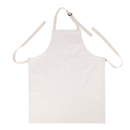 Blank Sublimation Apron for Adults 380GSM Heavy Duty Polyester Linen - Adjustable DIY Aprons for Heat Press Transfer Printing POD Business | Wholesale Bulk Craft Aprons for Embroidery Resale Projects