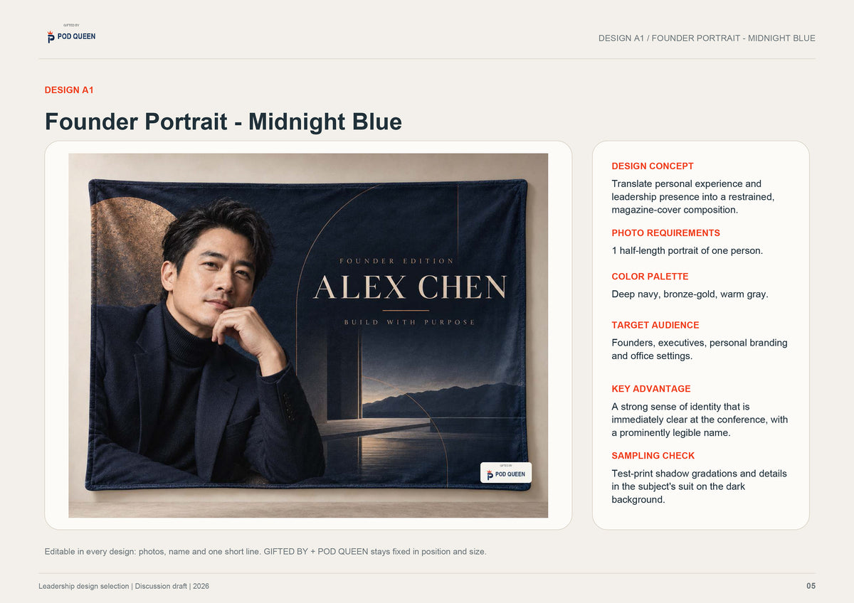 Blanket for Shenzhen SEO Conference Founder Portrait