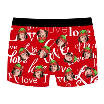 Funny Custom Face Boxer Briefs for Christmas